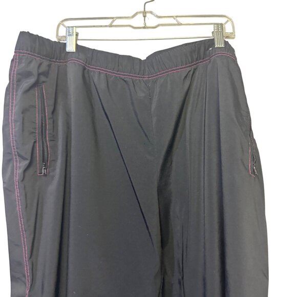 Venezia Sport 22/24 Women Black Full Zip Jacket Pants Set Pink Stitching - Picture 6 of 9